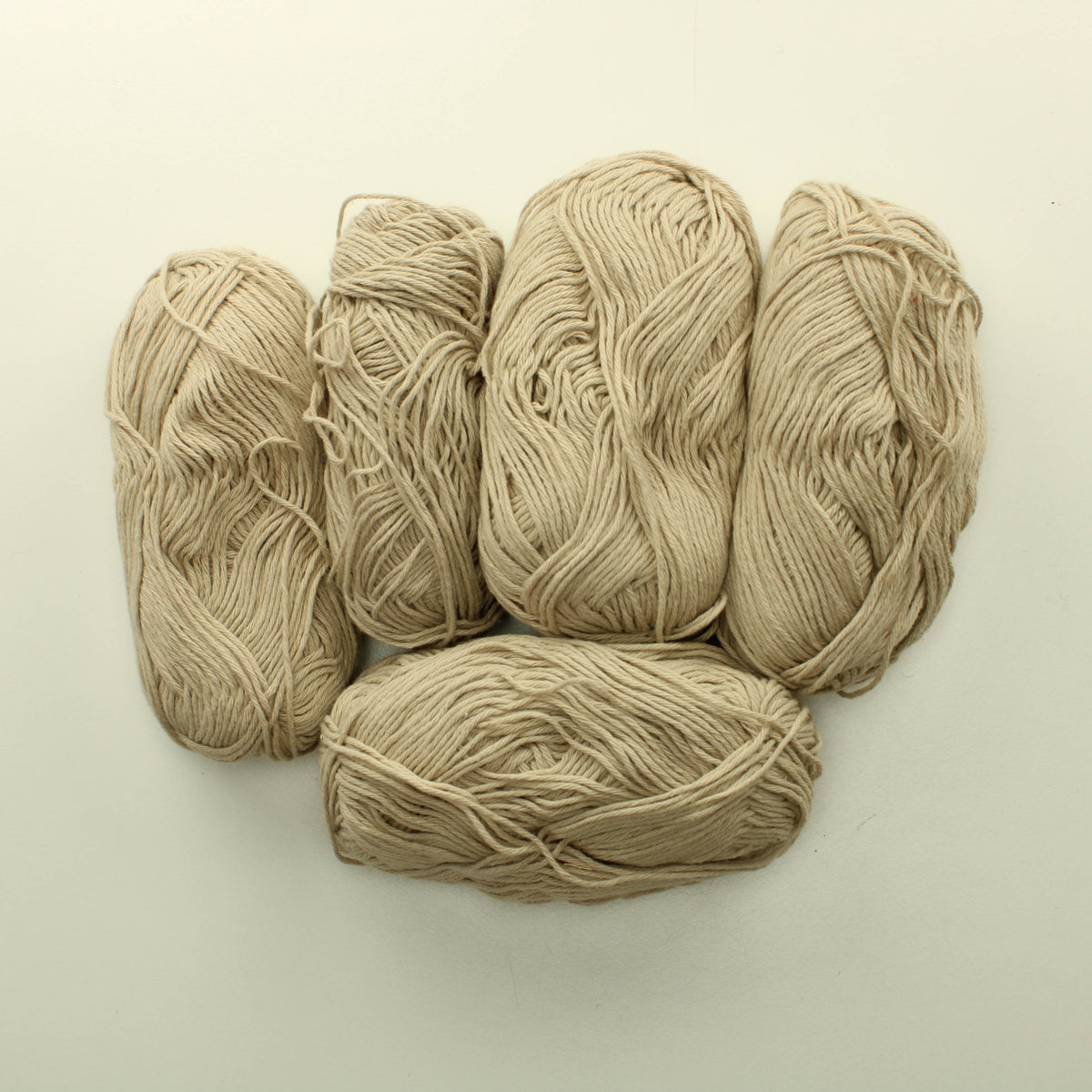 Beige puuvillalangat - Lankapussi 240 (230g)