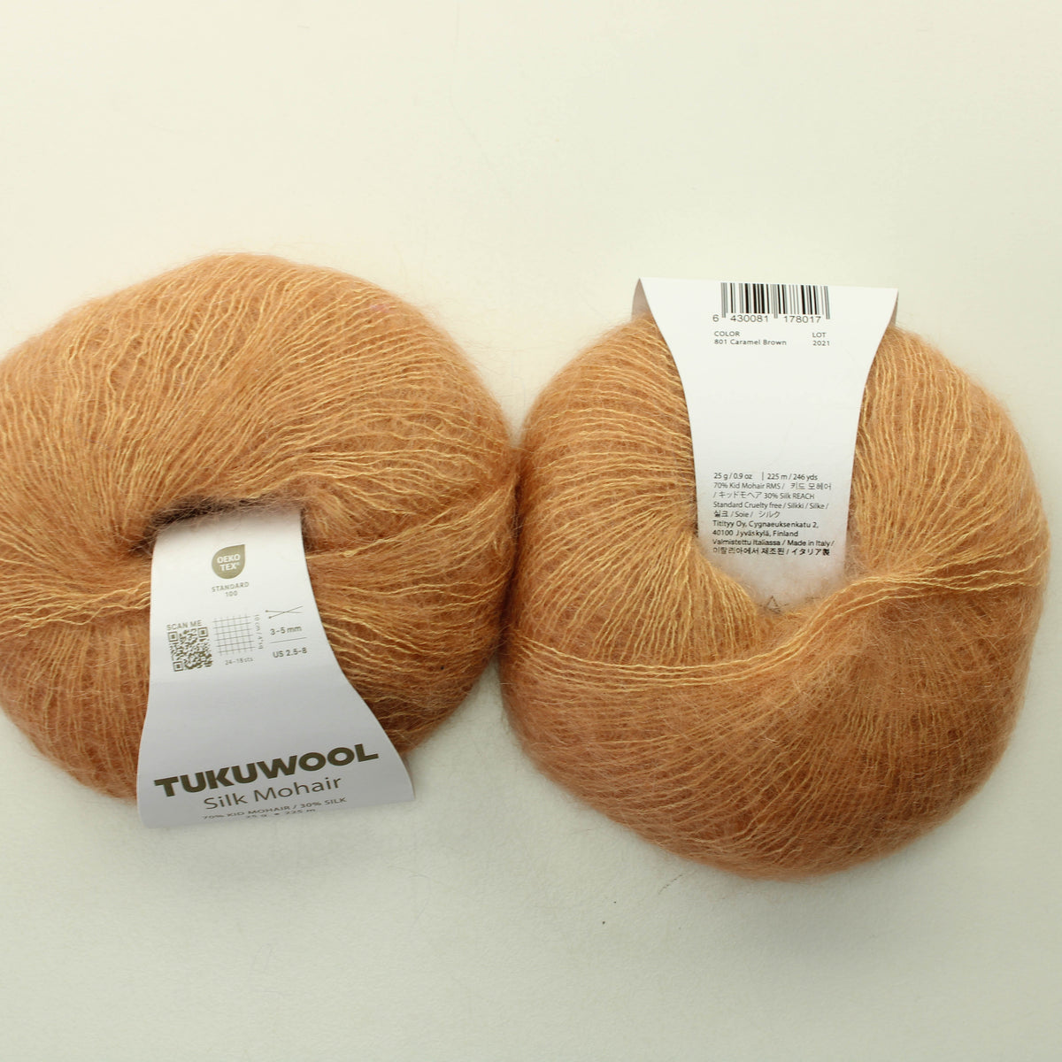 Tukuwool Silk mohair - 801 Lankapussi 119 (50g)