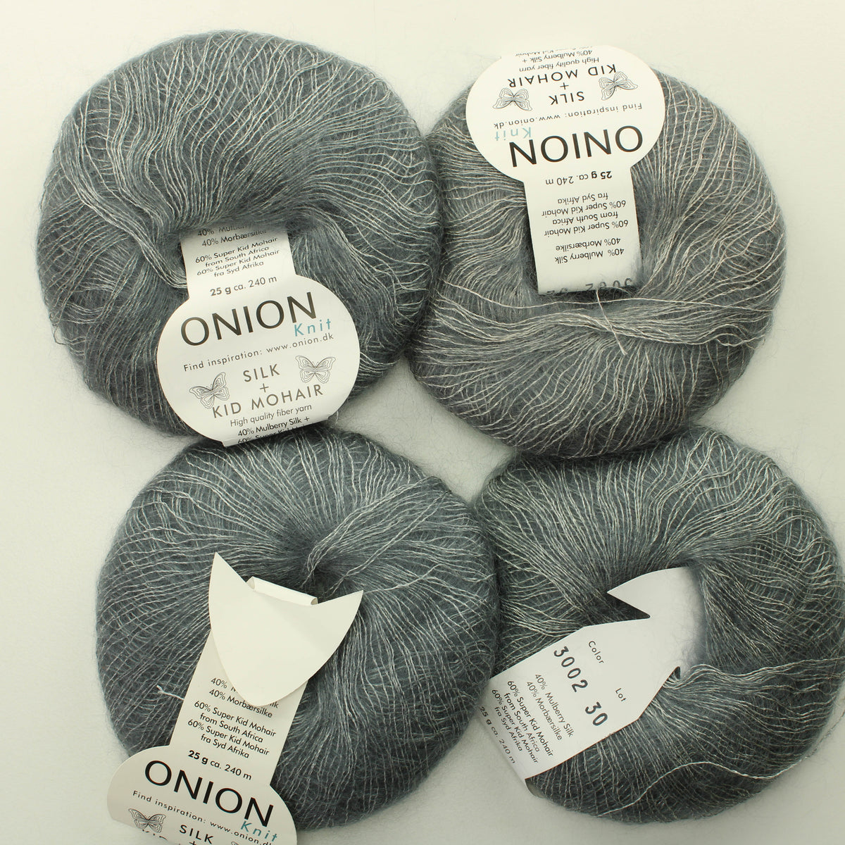 Onion SIlk+Kid Mohair - 3002 Lankapussi 125 (100g)