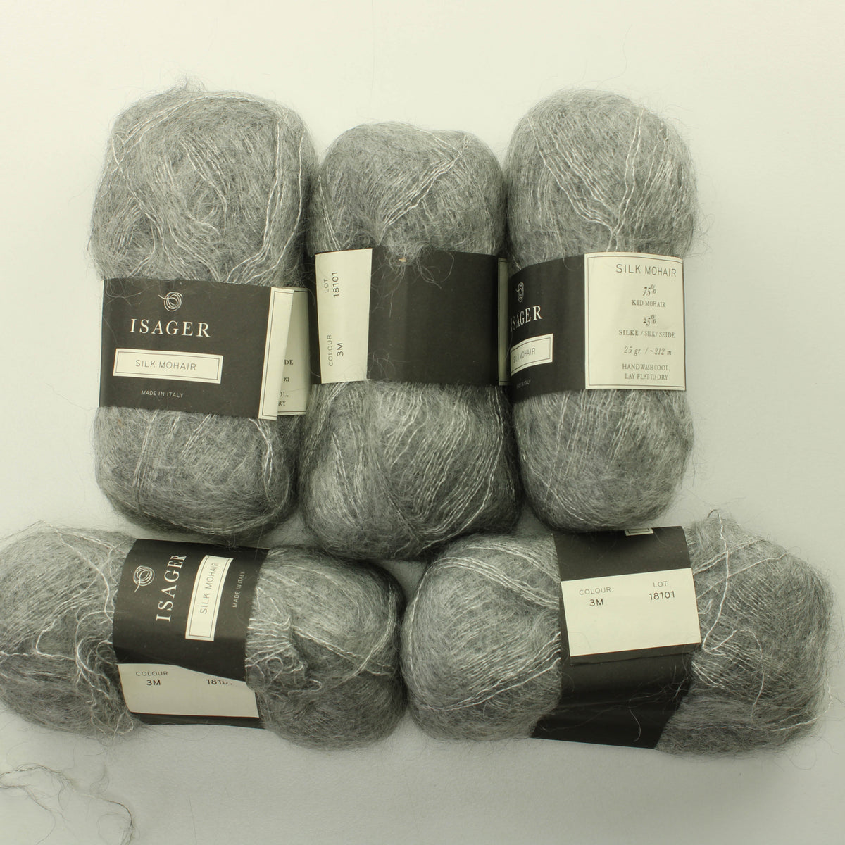 Isager Silk Mohair - 3M Lankapussi 122 (125g)