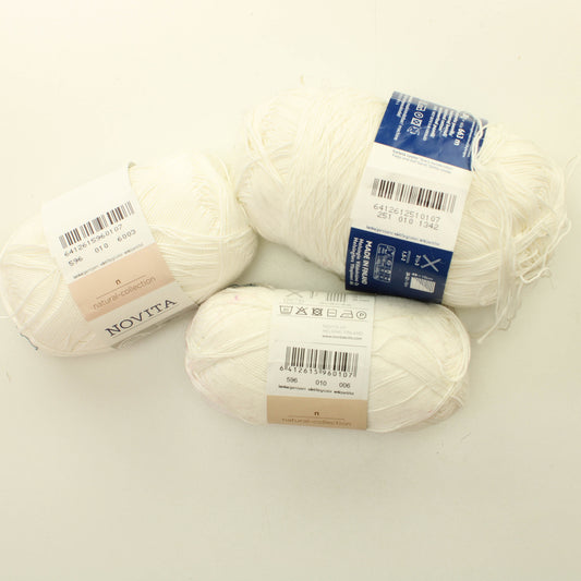 Novitan puuvillaisia virkkauslankoja - Lankapussi 731 (400g)