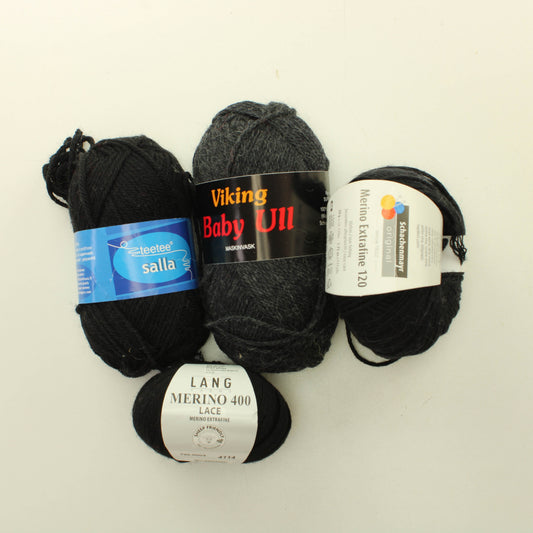 Mustia villalankoja - Lankapussi 339 (170g)