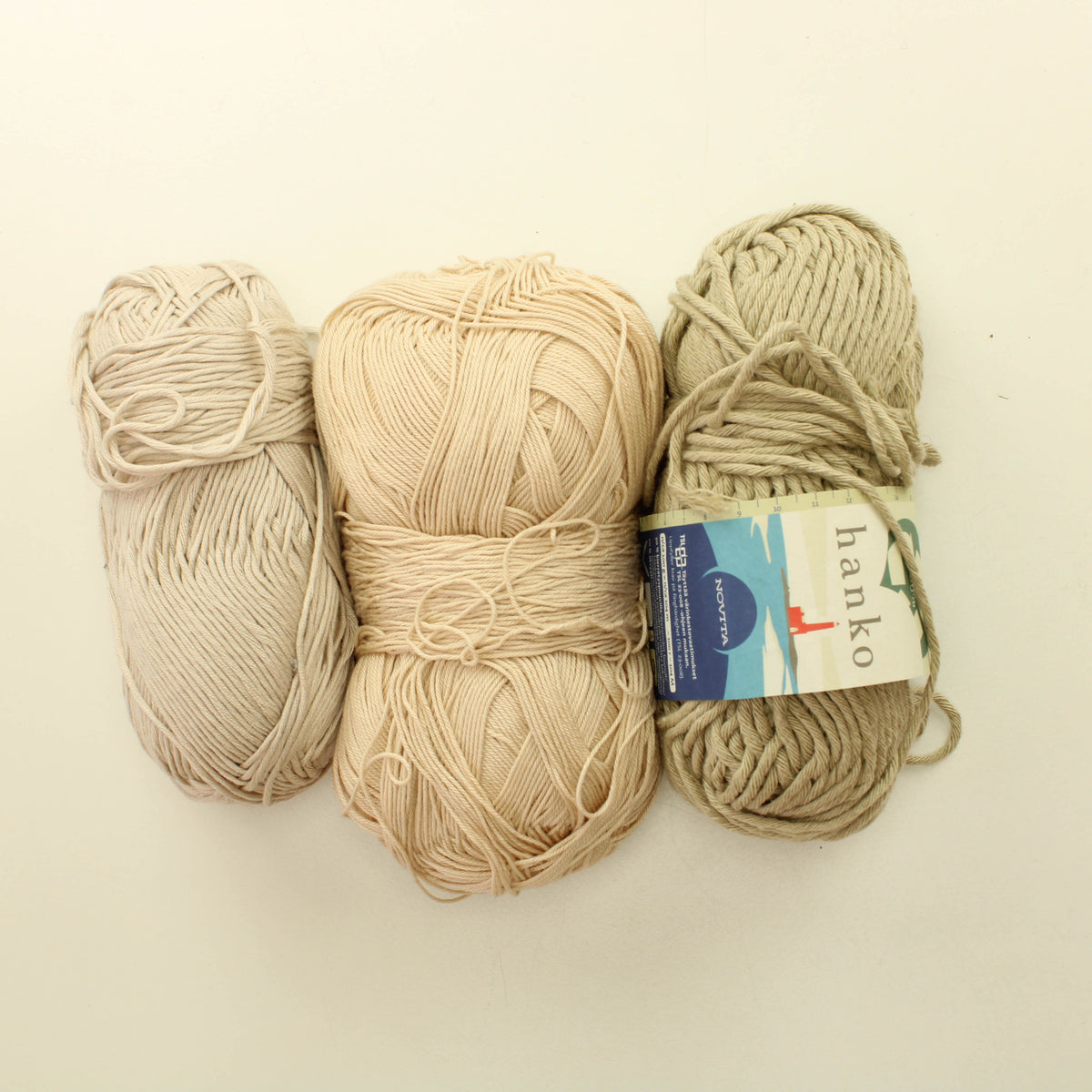Beiget Puuvillalangat - Lankapussi 360 (300g)