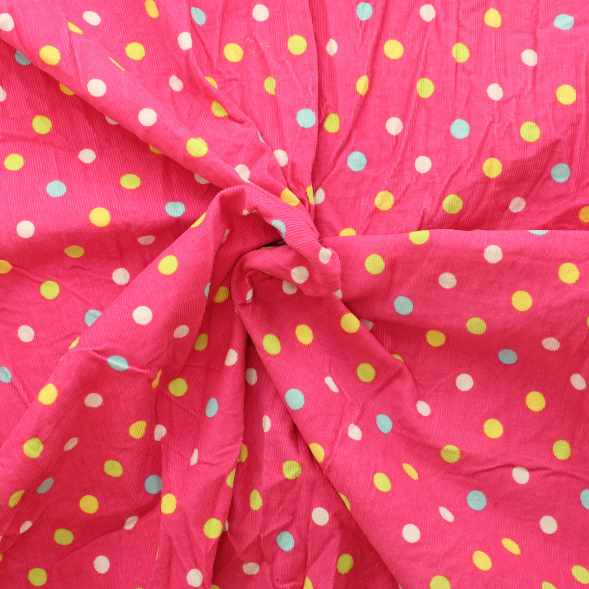 Pinkki Polkka Dots Ohut Vakosametti - Pala