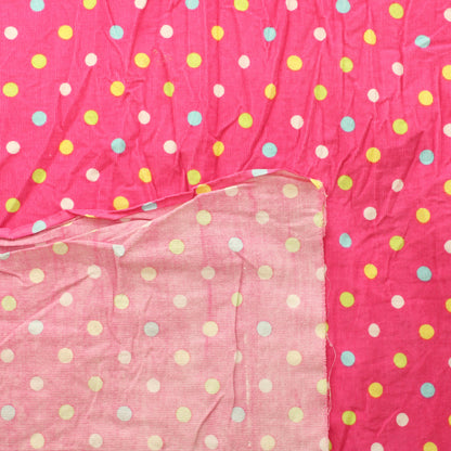 Pinkki Polkka Dots Ohut Vakosametti - Pala