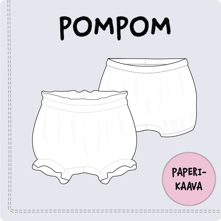 Pompom bloomers - Paperikaava
