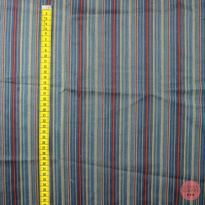 Vertical Striped Synthetic Fiber Tricot - Piece