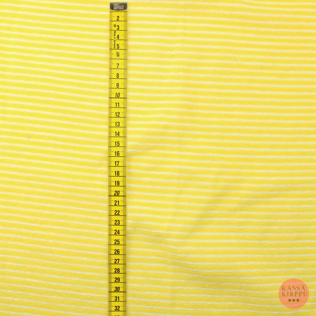 Yellow-white Striped terrycloth - Piece package