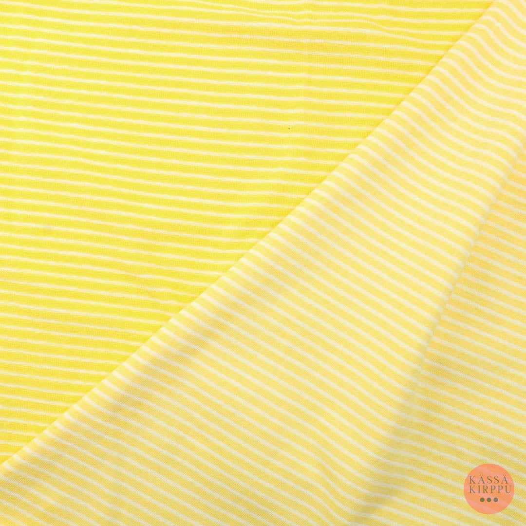 Yellow-white Striped terrycloth - Piece package