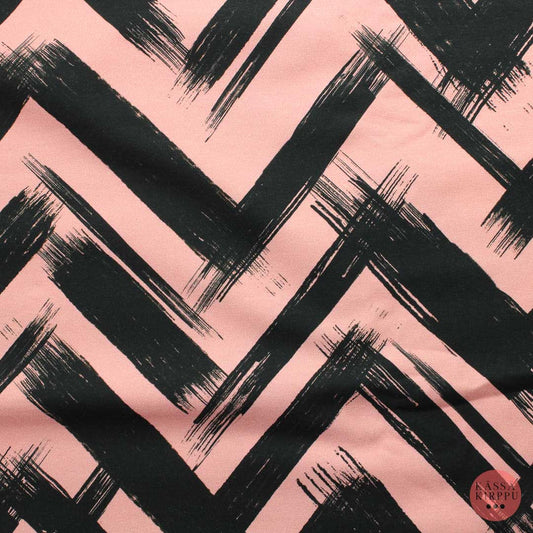 Ommellinen Siksak vaaleanpunainen Trikoo - Pala