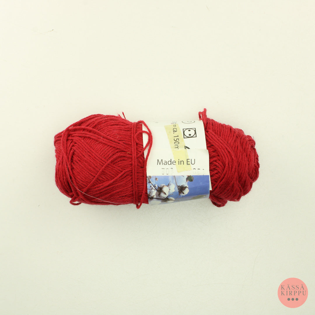 Cotton 8 - 130/102 punainen - Lankapussi