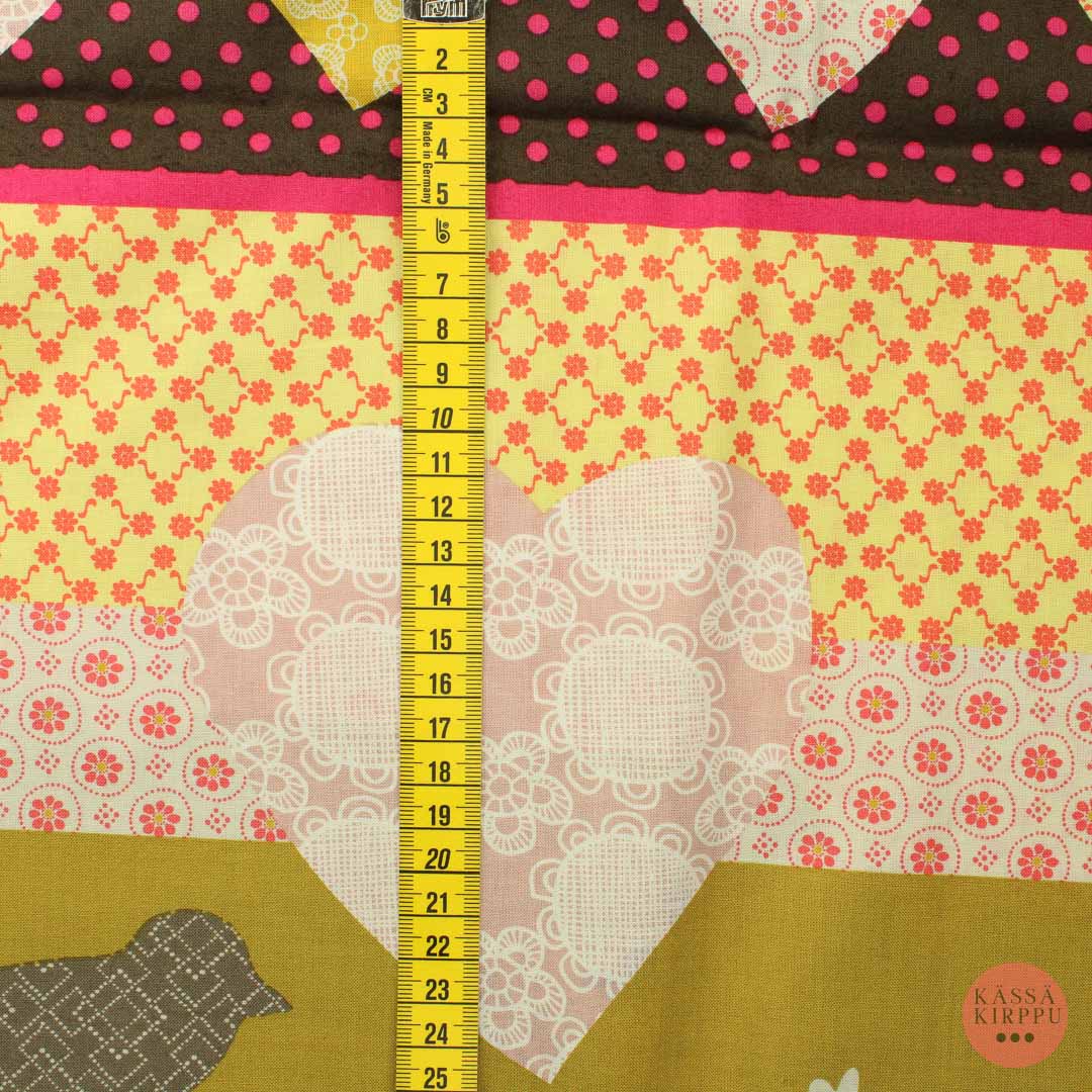 Monivärinen kuviollinen Puuvilla - Pala