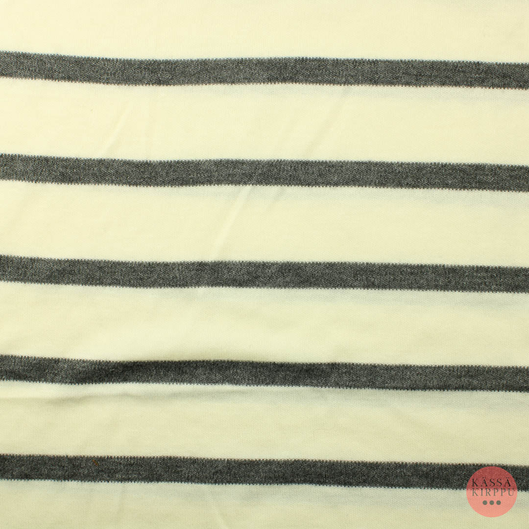 Luonnonvalkoinen harmaaraidallinen Neulos - Pala