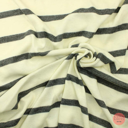 Luonnonvalkoinen harmaaraidallinen Neulos - Pala