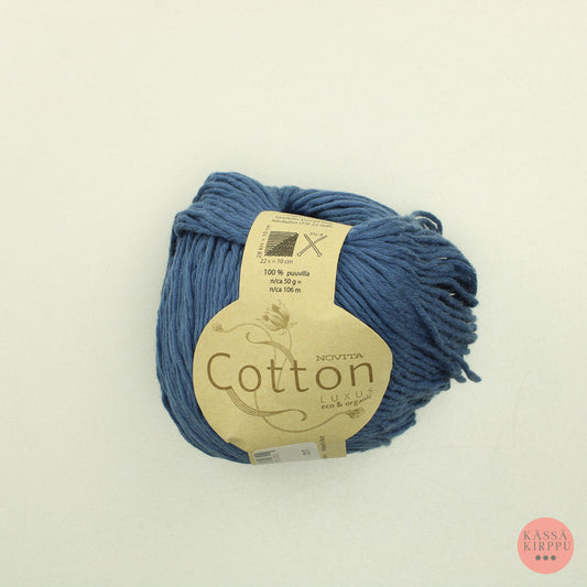 Novita Cotton luxus organic - 193 sininen 