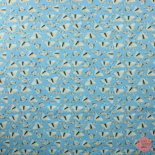 Vaaleansinipohjainen perhoset Trikoo - Pala