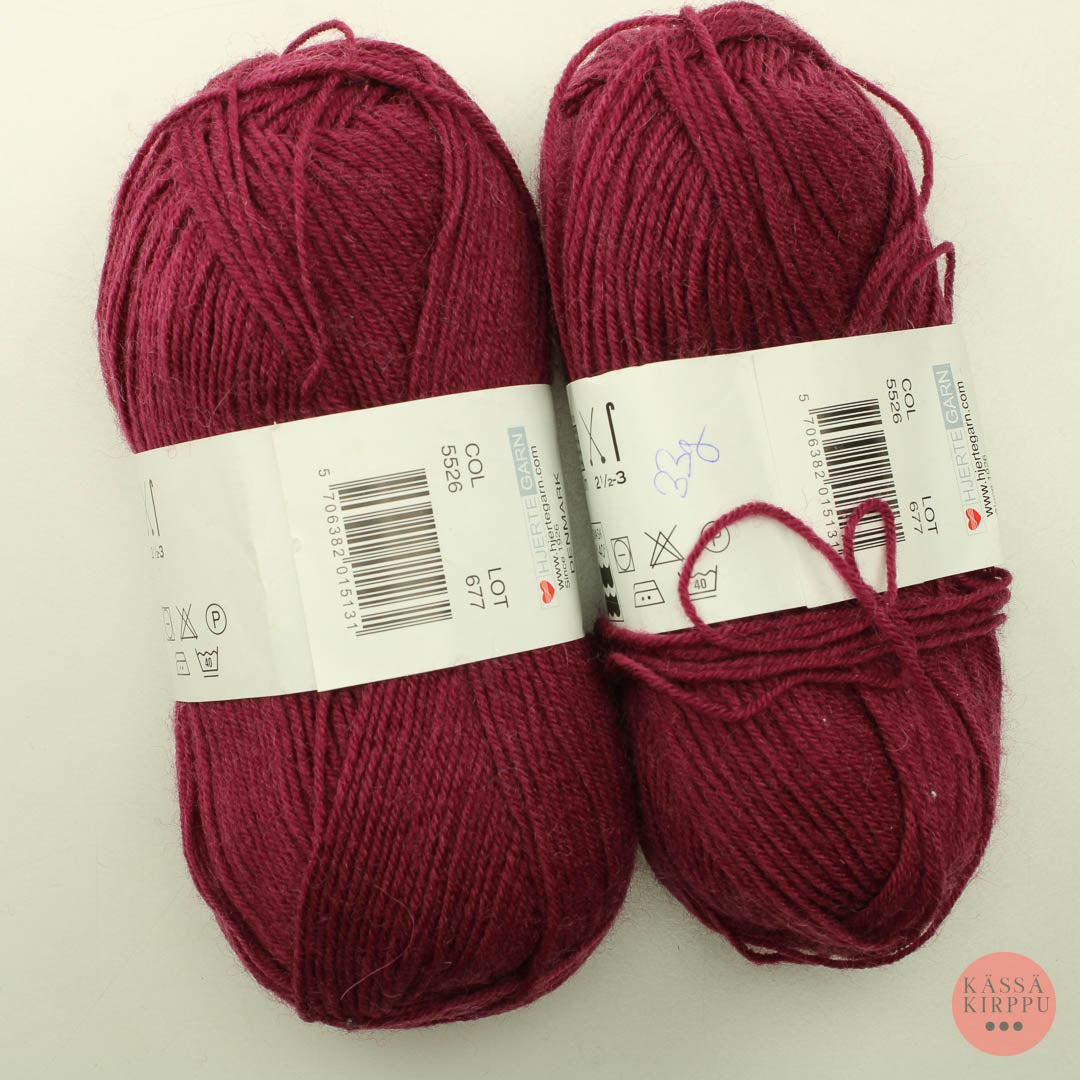 Hjertegarn Hjerte Sock 4 - 5526 - Lankapussi 