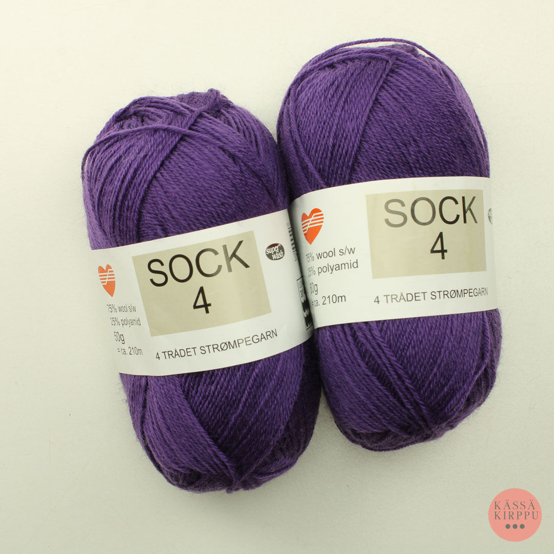 Hjertegarn Hjerte Sock 4 - 5770 - Lankapussi 293