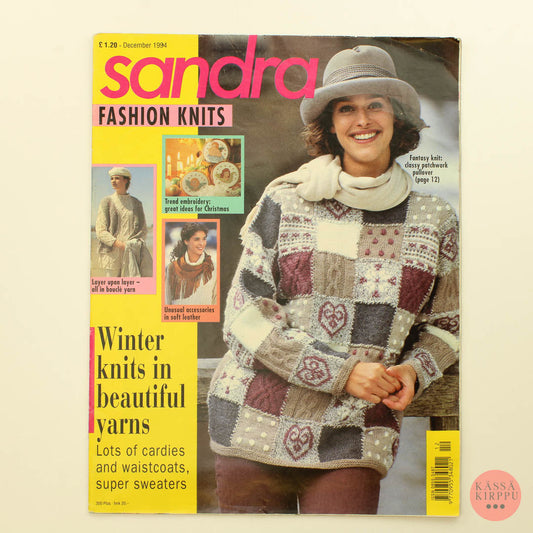 Sandra Fashion knits neulelehtinen 1994 - December