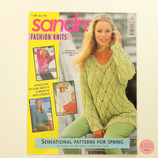 Sandra Fashion knits neulelehtinen 1996 - April- 