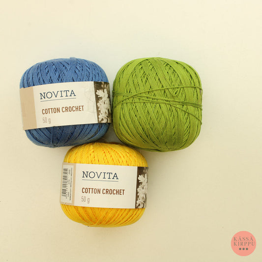 Novita Cotton Chrochet - 149/270/vihreä Lankapussi 663