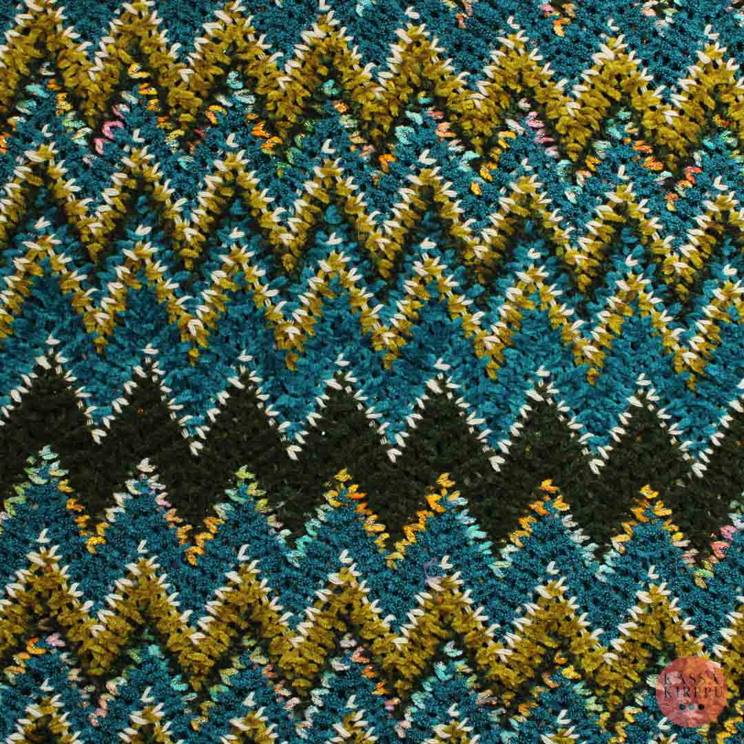 Tekokuituinen Siksak Neulos - Pala