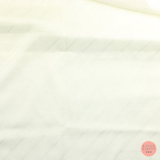 Valkoinen vinoratainen Satiini - Pala