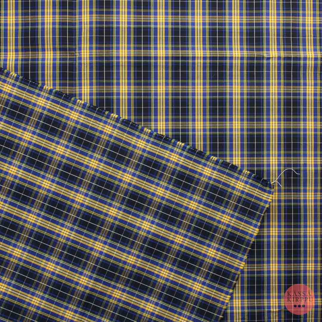 Ruudullinen Vaatetuskangas - Pala