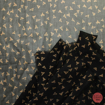 Musta-ruskea kuvioitu Sifonki - Pala