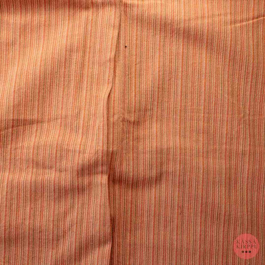 Pystyraitainen oranssinsävyinen Verhokangas - Pala