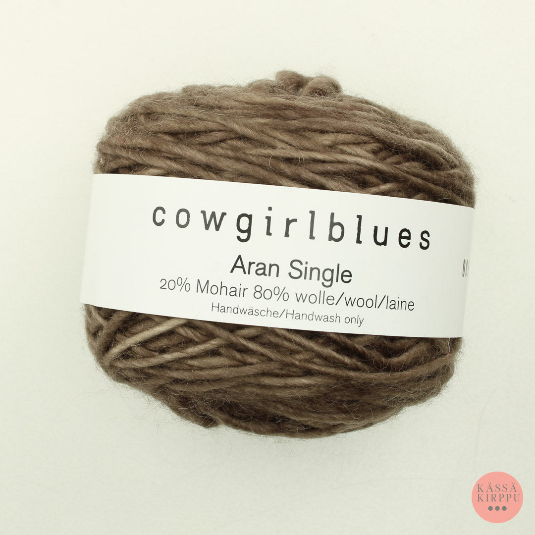 Cowgirl Blues Aran Single Solid - Cocoa