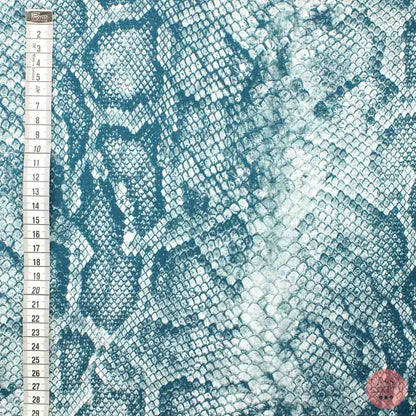 Snake Skin Patterned Blue JC - Piece