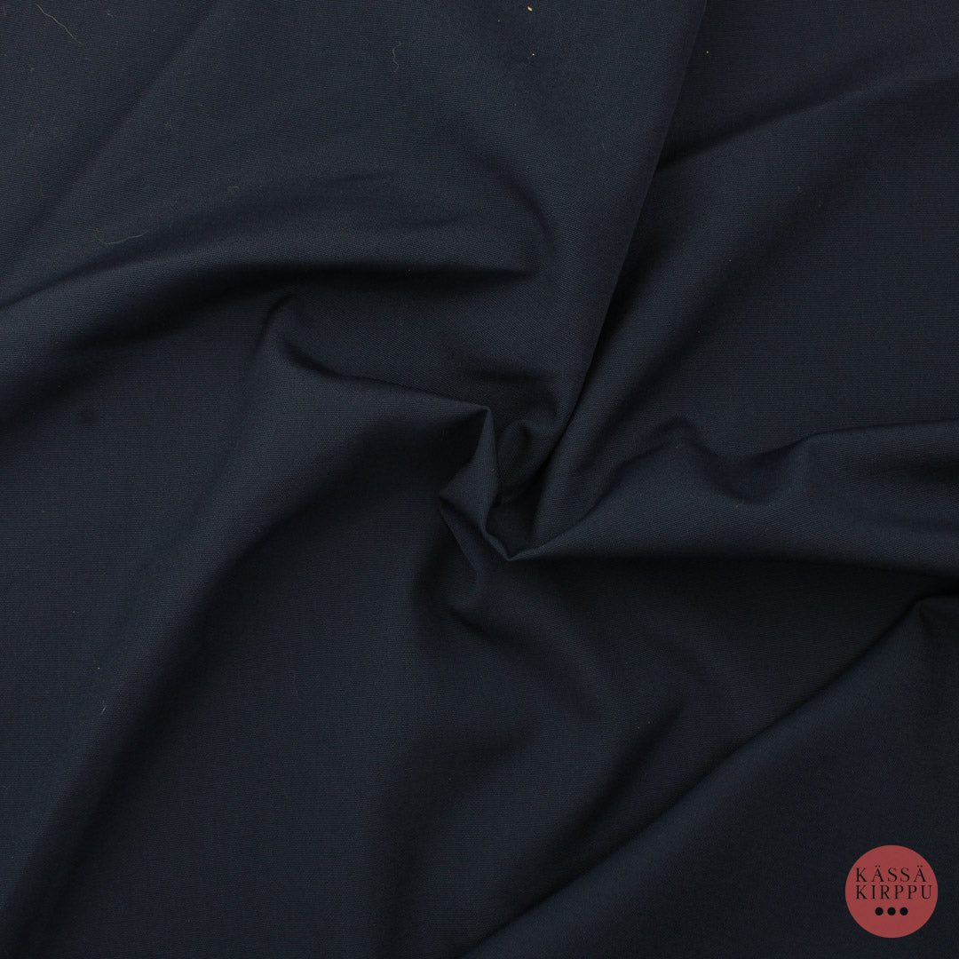 Dark Blue Wool Fabric - Piece