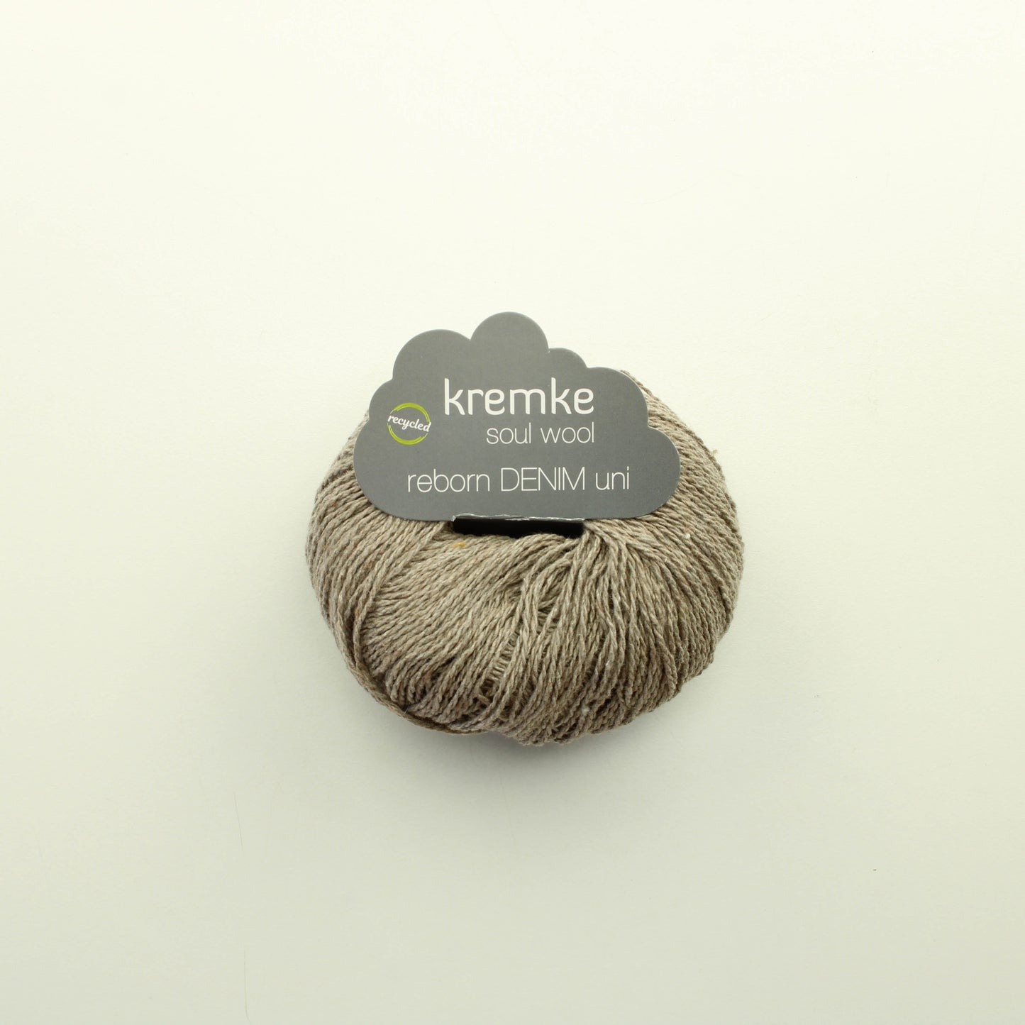 Kremke soul wool reborn denim uni - 125  (50g)