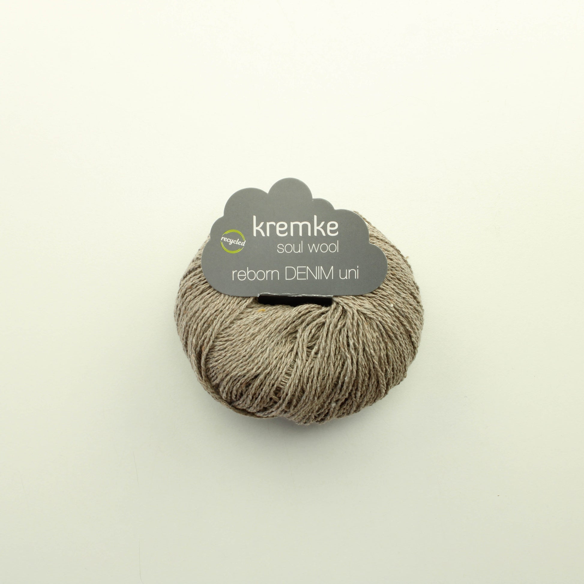 Kremke soul wool reborn denim uni - 125  (50g)