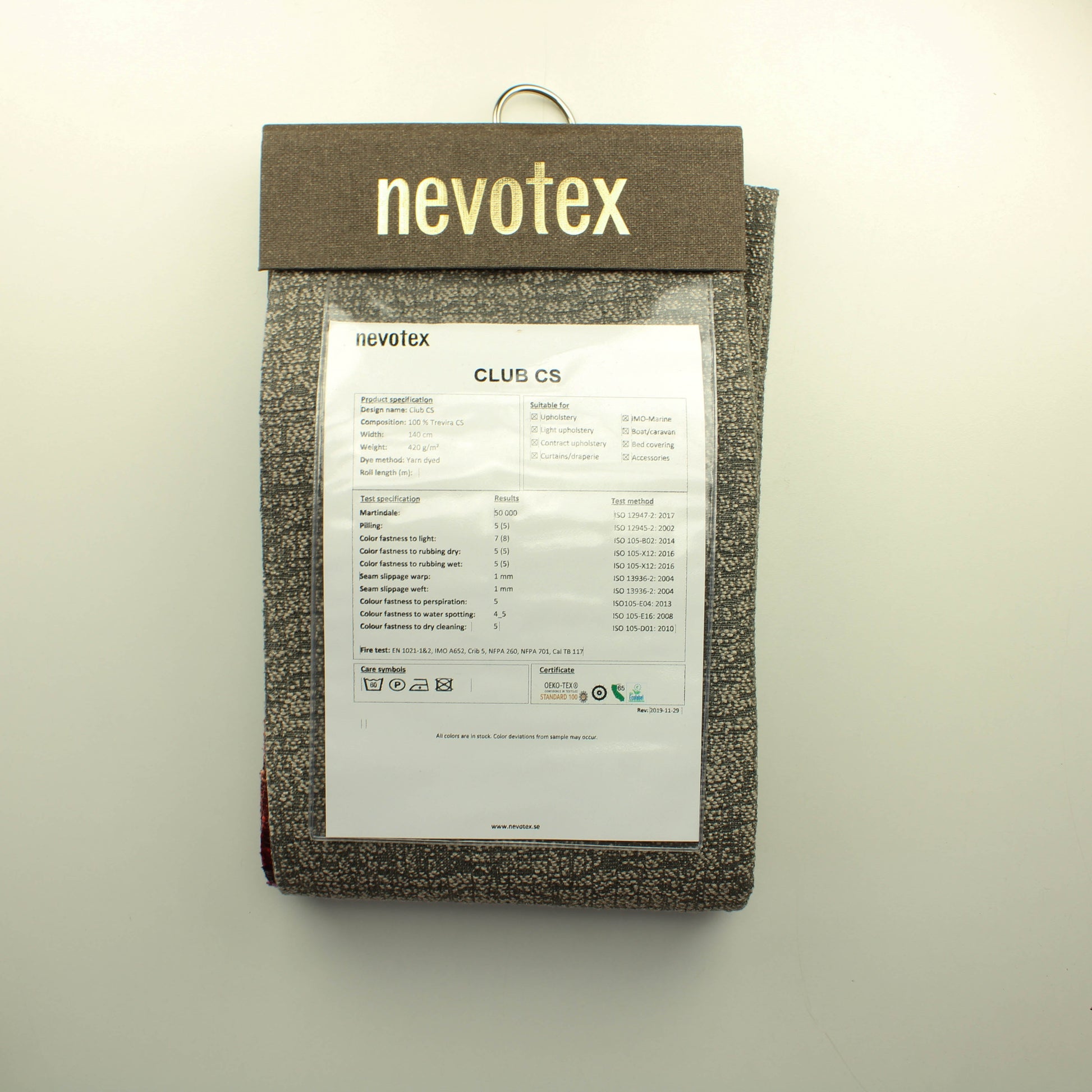 Nevotex Sisustuskangas Näytepalat nro 4  - Palapaketti