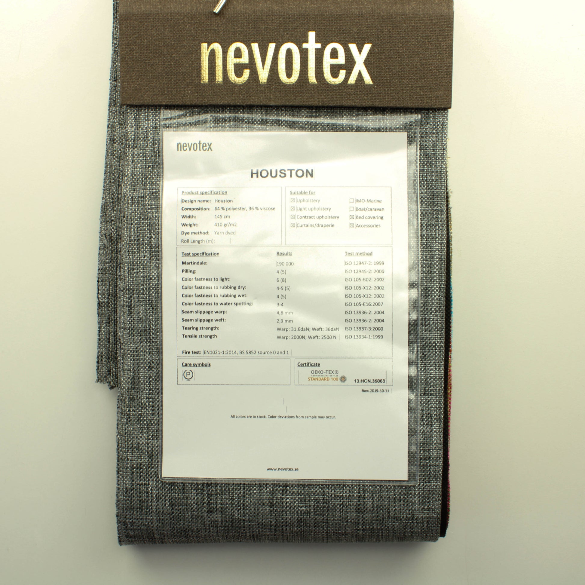 Nevotex Sisustuskangas Näytepalat nro 10 - Palapaketti