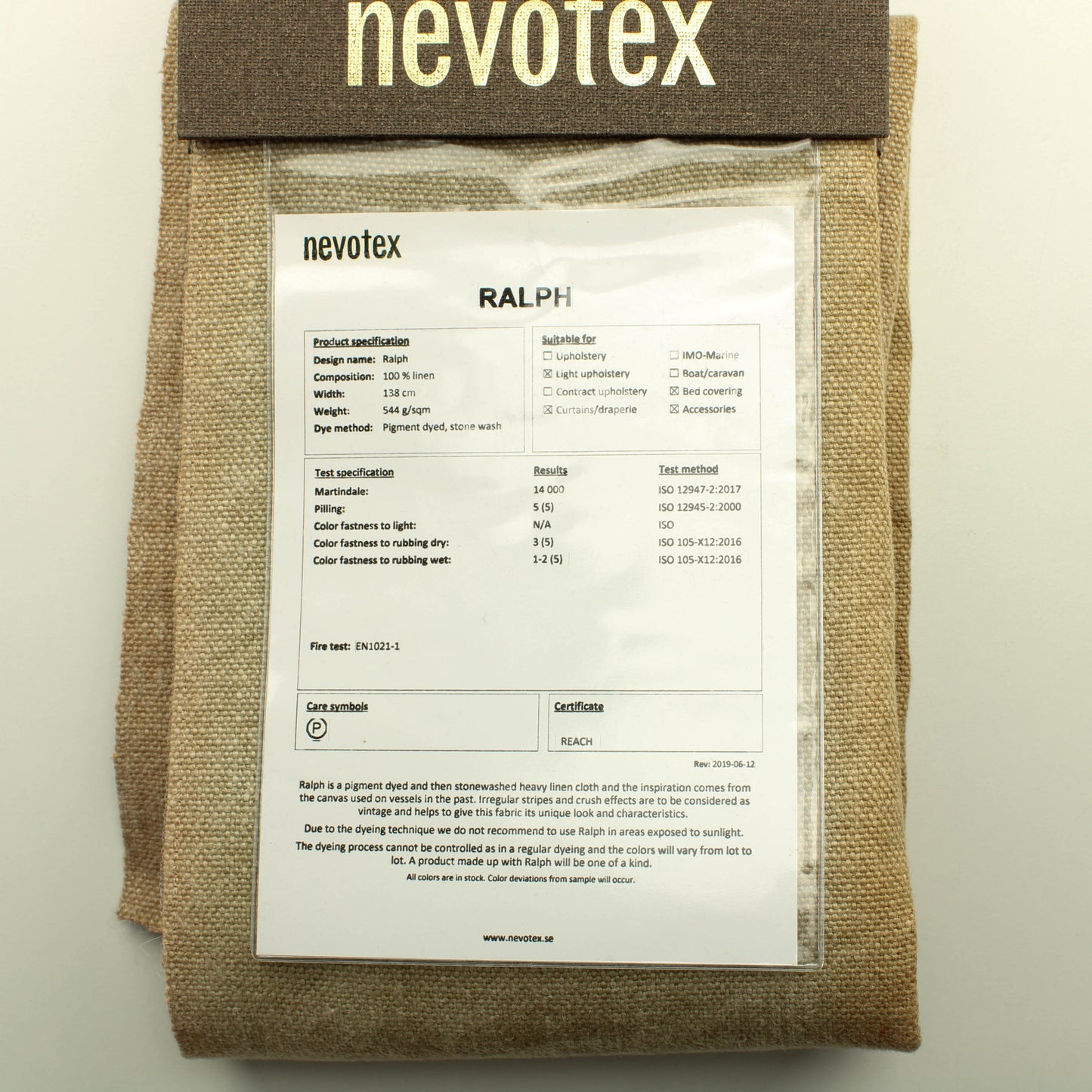 Nevotex Sisustuskangas Näytepalat nro 11  - Palapaketti