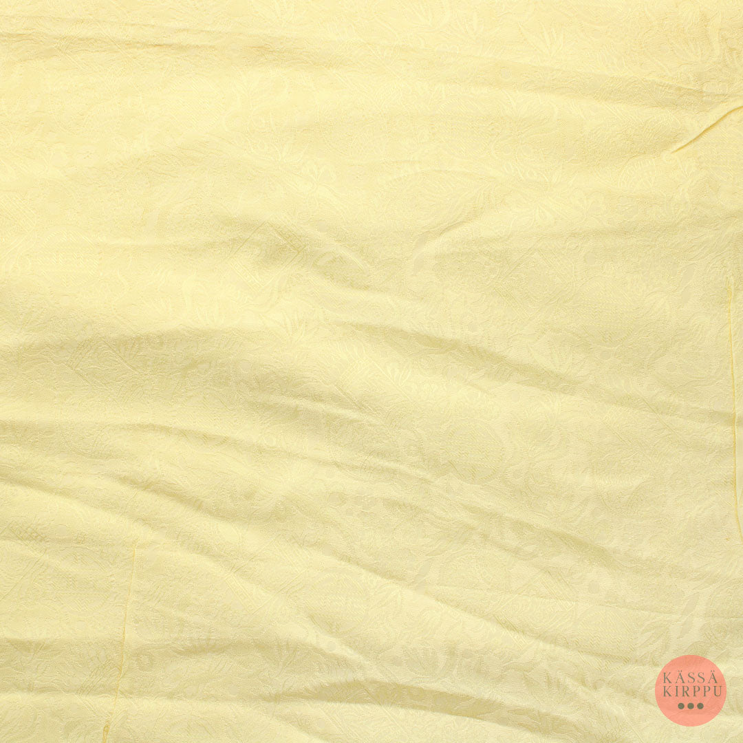 Keltainen kuviollinen Vaatetuskangas - Pala