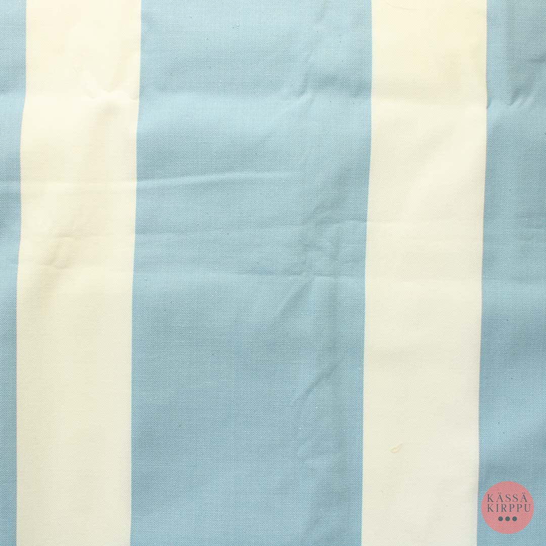 Sinivalkoinen raidallinen Puuvillasekoite - Pala