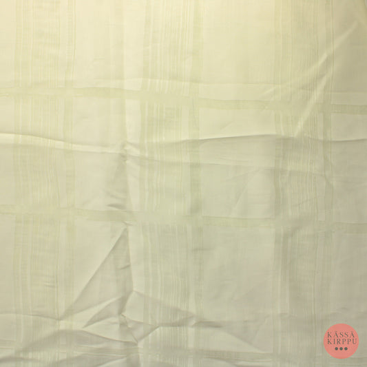 Valkoinen ruudullinen Valoverhokangas - Pala