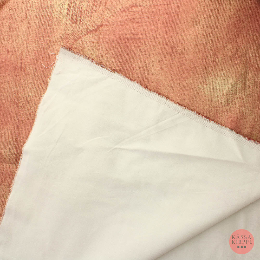 Punakeltainen Stretchpuuvilla - Pala