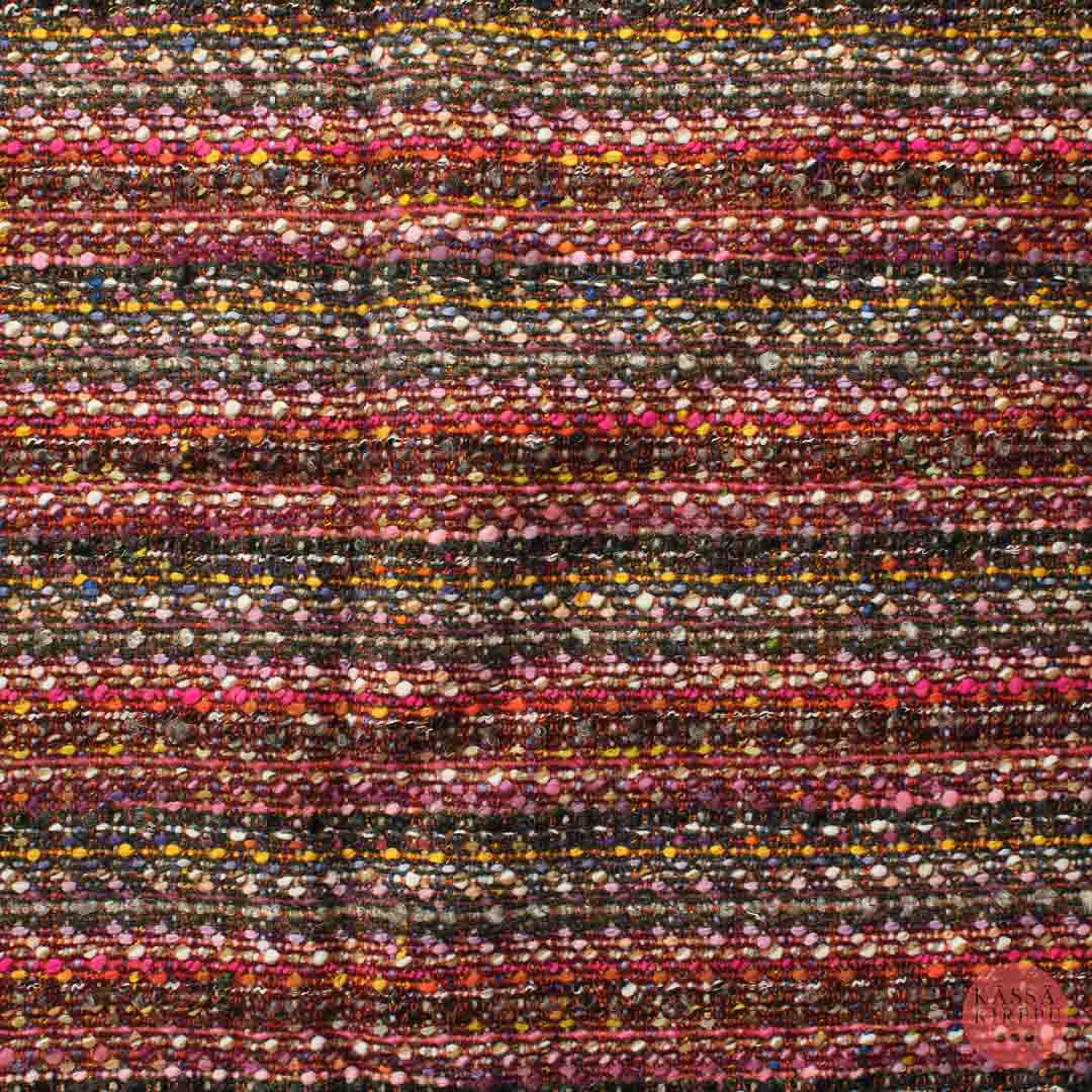 Monivärinen eläväpintainen Sisustuskangas - Pala