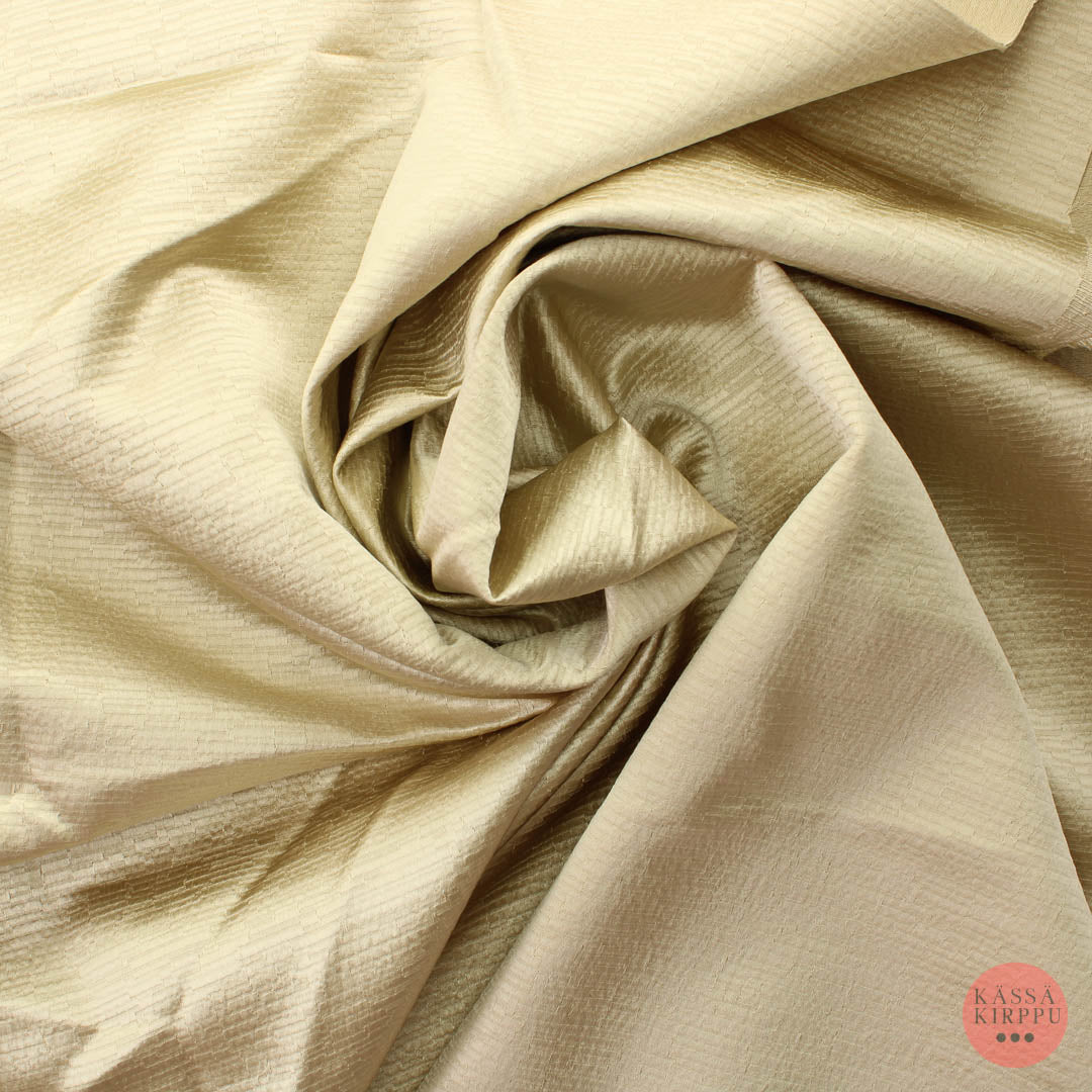 Beige meleerattu metallinhohtoinen Sisustuskangas - Palapaketti