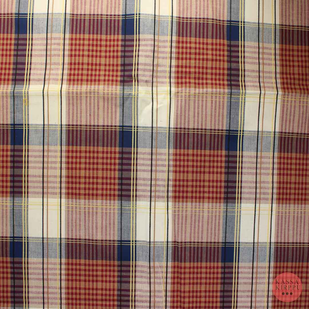 Ruudullinen Sisustuskangas - Pala