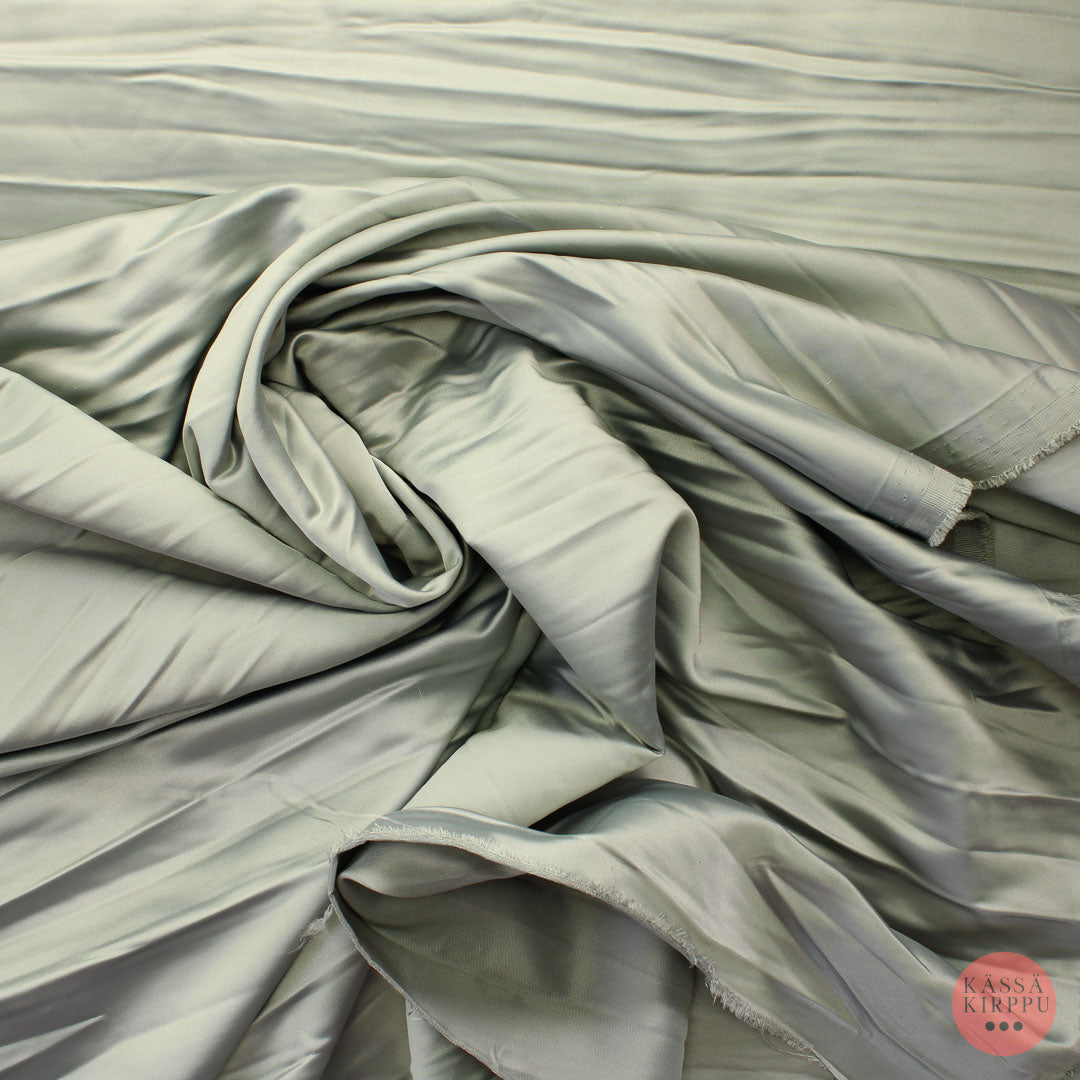 Hopeanharmaa Satiiniverhokangas - Pala