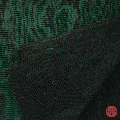 Vihreä-musta Villasekoiteneulos - Pala