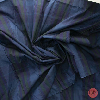 Sinisävyinen ruutukuvioinen Puuvilla - Pala