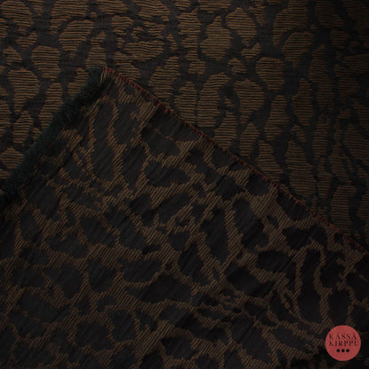 Ruskea täpläinen Sisustuskangas - Pala