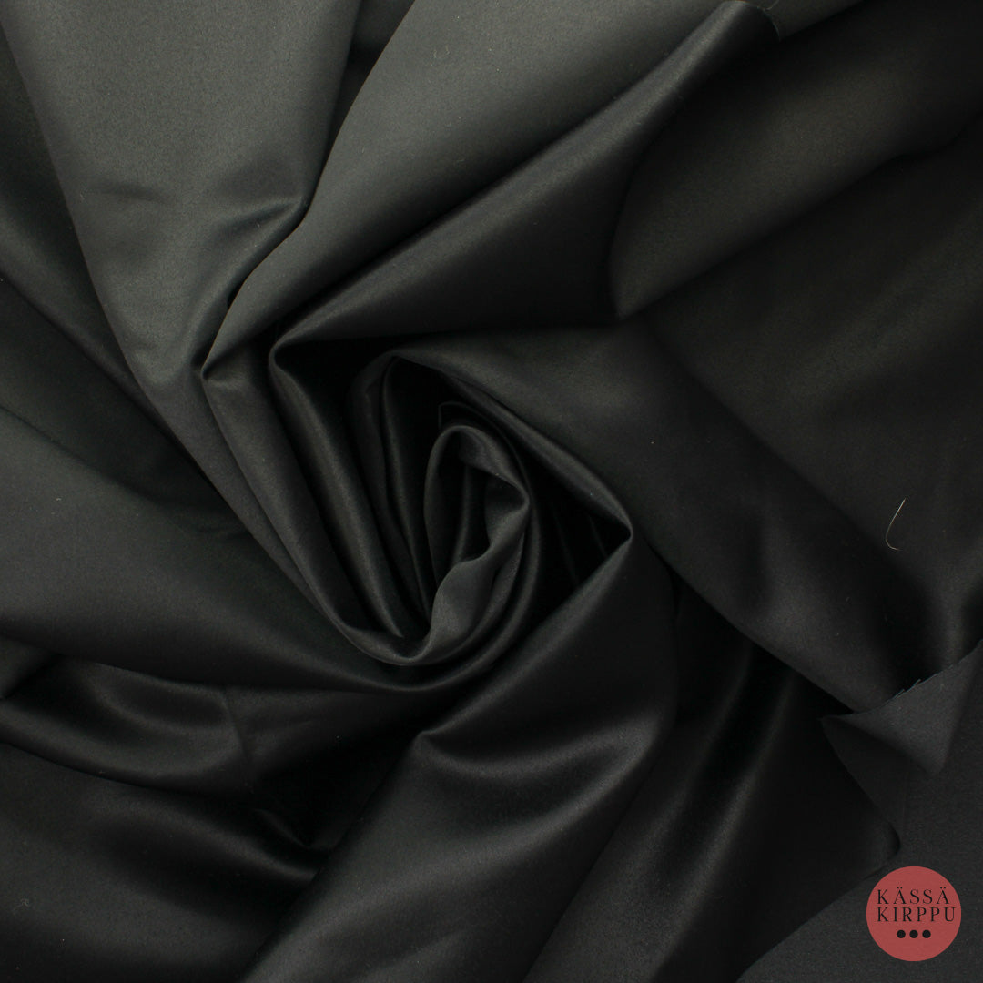 Musta kiiltäväpintainen tekokuitu - Pala